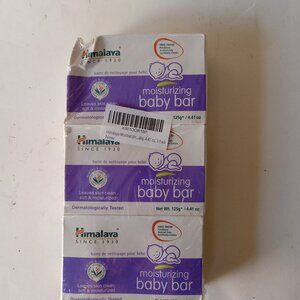 3 Pack Himalaya Moisturizing Baby Bar Soap Almond & Olive Oil 4.41 oz 125 g New